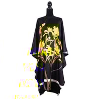 Image 1 of Silk Twill Kaftan "Kangaroo Paw"