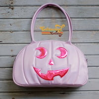 Image 1 of Jack O'Bowler - Pearl Pink with Pink Mirror Spoopy Face