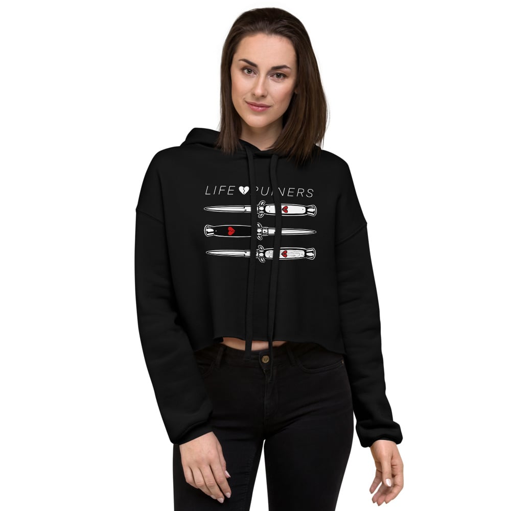 Image of Knives Out | Crop Hoodie