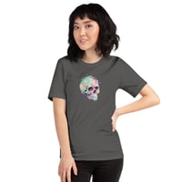 Image 19 of Colorful Watercolor Skull Unisex t-shirt