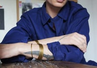 Image 4 of Gold Prayer Bangles (set of 3)