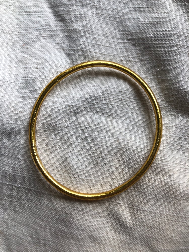 Image of Gold Prayer Bangles -Thin (set of 3)