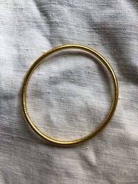 Image 2 of Gold Prayer Bangles -Thin (set of 3)