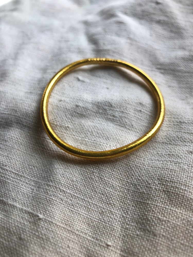 Image of Gold Prayer Bangles- Kids thick & thin 