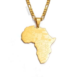 Image of AFRICAN FLAG NECKLACE 