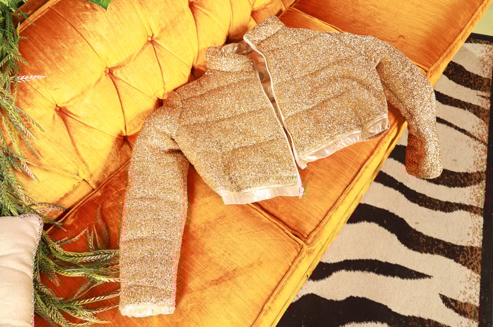 Image of Gold Dust Puffer Coat