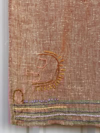 Image 3 of khadi silk scarf -sunset