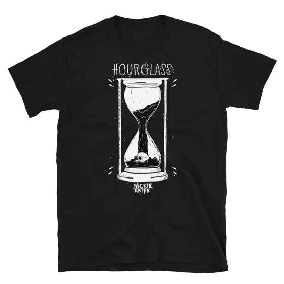 Image of Jackie Knife "Hourglass" T-Shirt (Black)