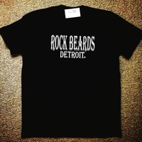 Image 1 of Classic bad boyz  ROCK BEARDS DETROIT black tee  