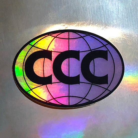 Image of Coral City Camera Iridescent Sticker