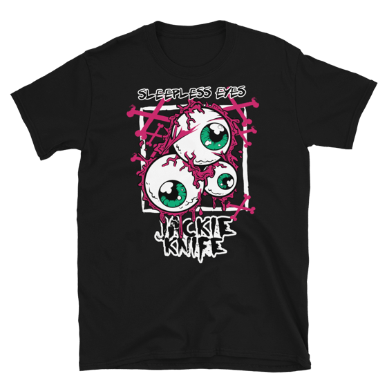 Image of Jackie Knife "Sleepless Eyes" T-Shirt (Black)