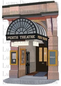 Perth Theatre. Art Print.