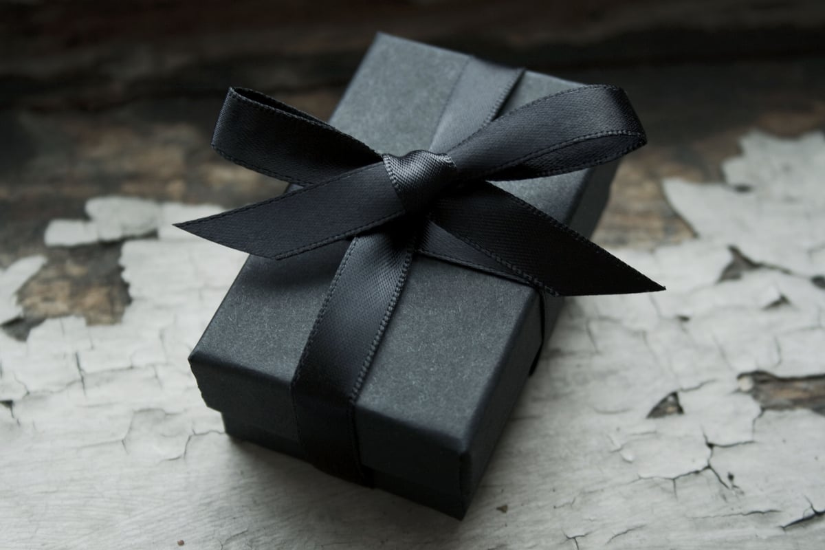 PRE-ORDER: 2-Root Molar Necklace in Matte Black Textured