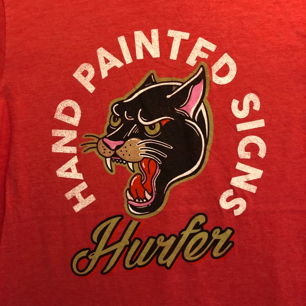 Hurfer Panther T-shirt- Heather Red