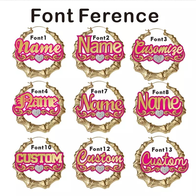 Customized Bamboo Earrings 