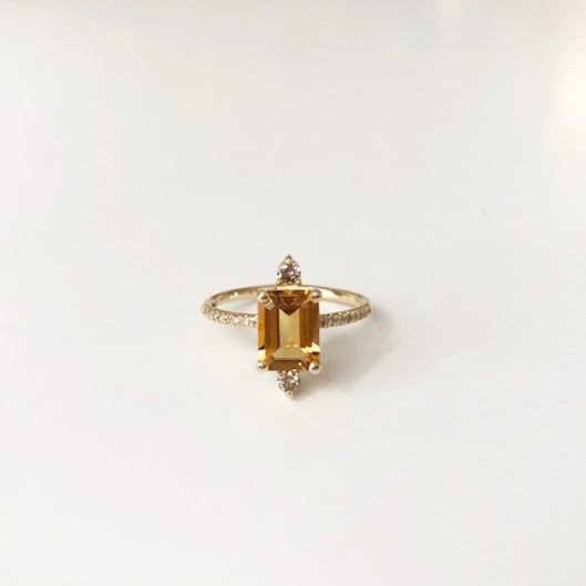 Image of Sparkling Citrine Ring