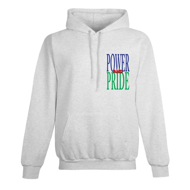 Power & Pride Grey Hoodie