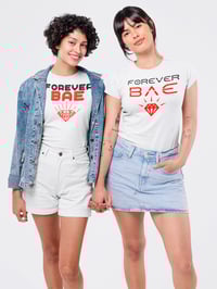 Image 3 of ICANIAM “FOREVER BAE STARLIGHT” TEE WHITE