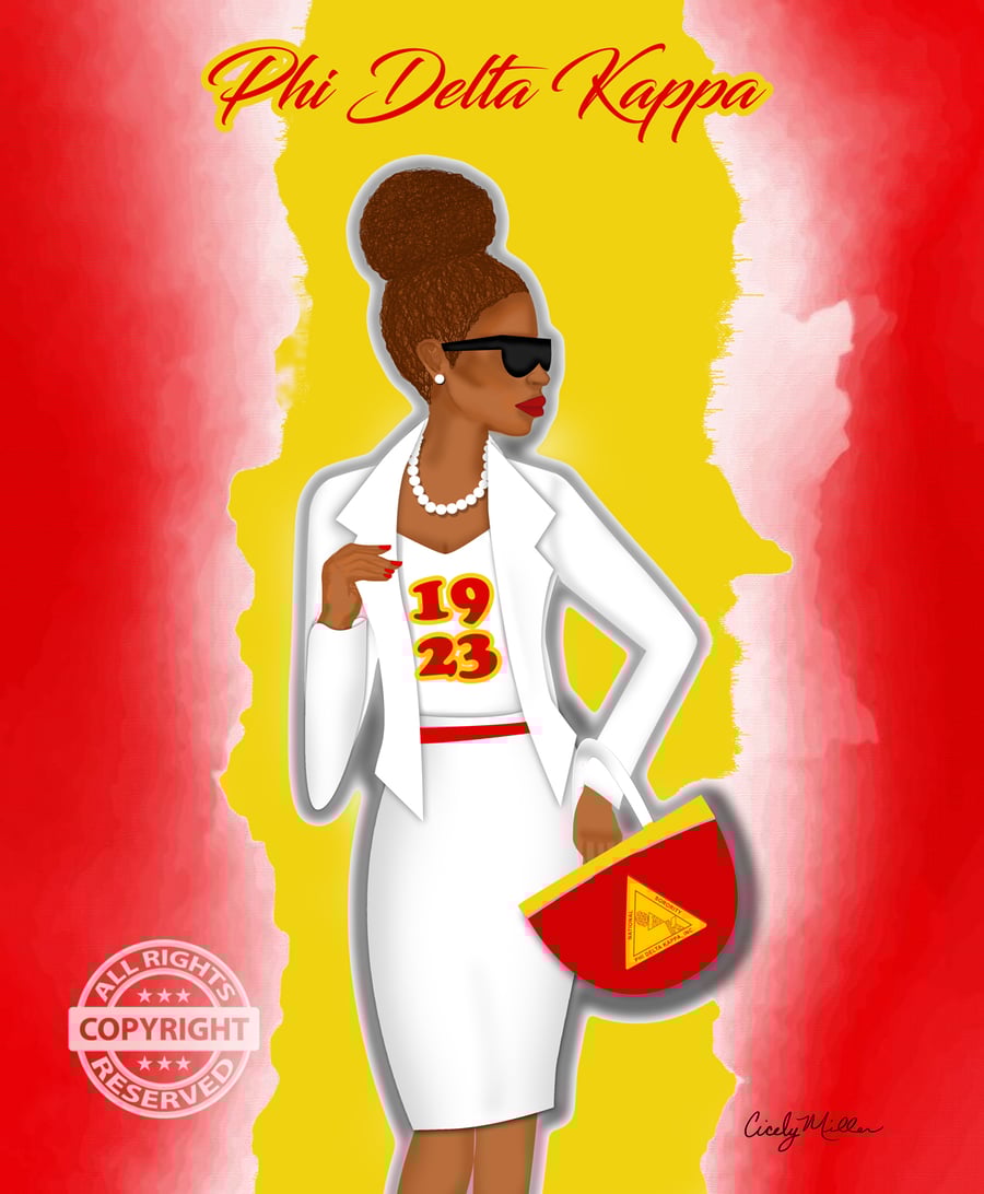 Image of Cool and Sophisticated Phi Delta Kappa (Matted & More)