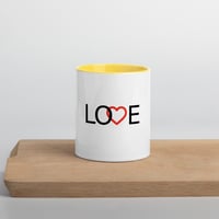 Image 1 of Icaniam “ ❤️ Not Hate ❌” Mug with Color Inside