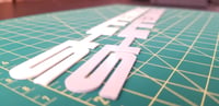 Image 3 of SHITBOX Emblem - EF Civic / CRX Raised Letter Font