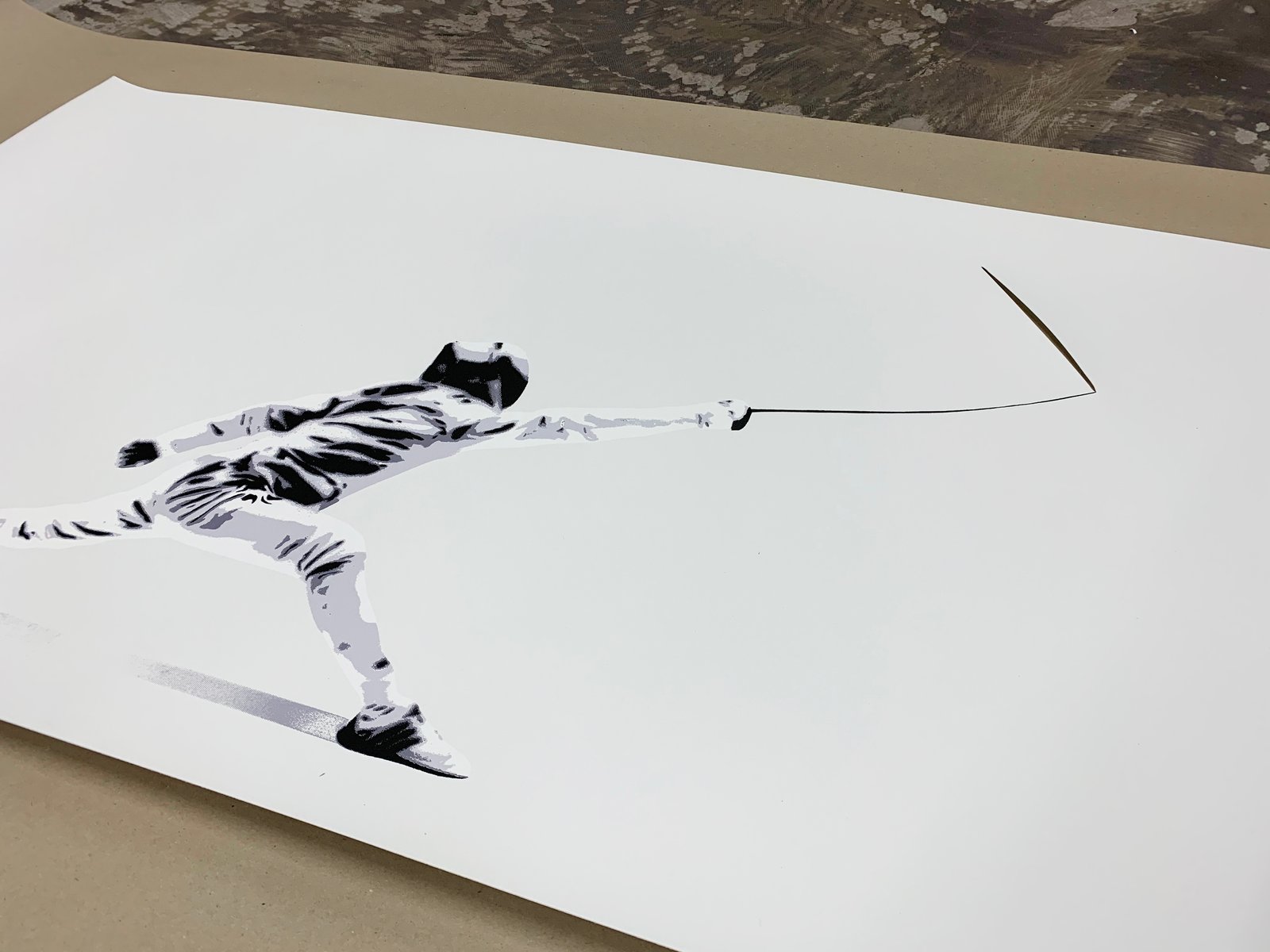 絵画 kunstrasen/fighting a blank paper Fighting A Blank Paper by Kunstrasen Editioned artwork | Art