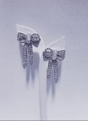 Crystal Bow Fashion Earrings 