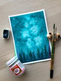 Jade Vine Monochrome Milky Way Forest