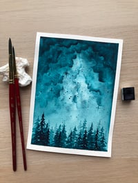 Image 2 of Paradise Monochrome Milky Way Forest