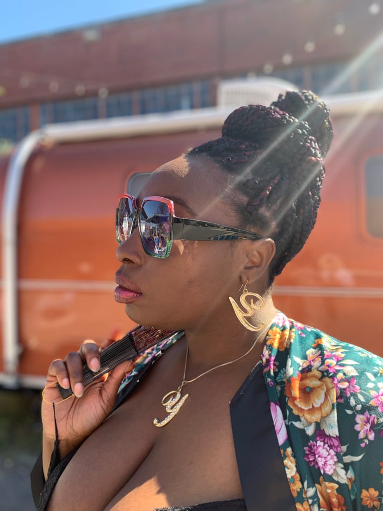 Black, Red, Green Sunglasses