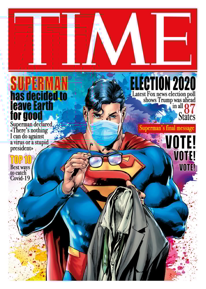 Image of Kobalt - Superman leaves Earth for good - Limited Edition 50 - 70x50cm