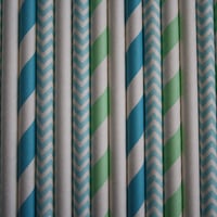 Image 3 of Little Boy Blue Party Straws