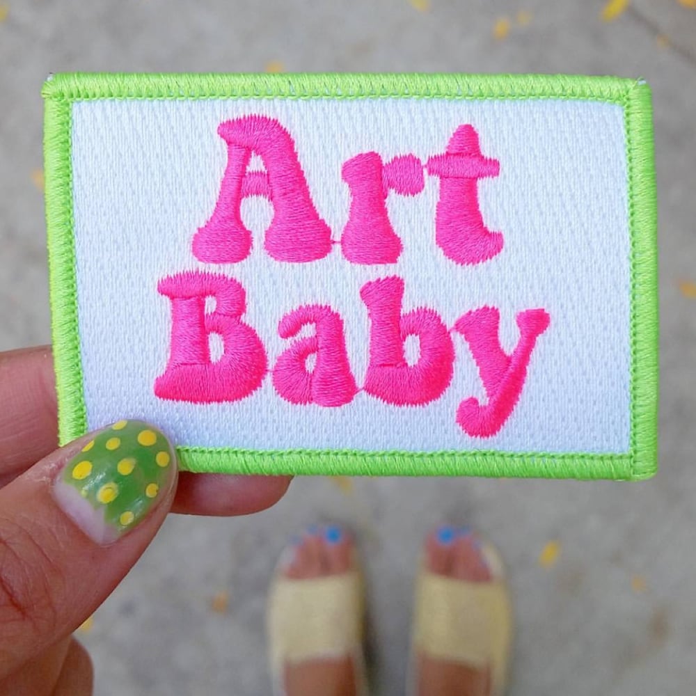 Image of Art Baby Girl Iron Patch