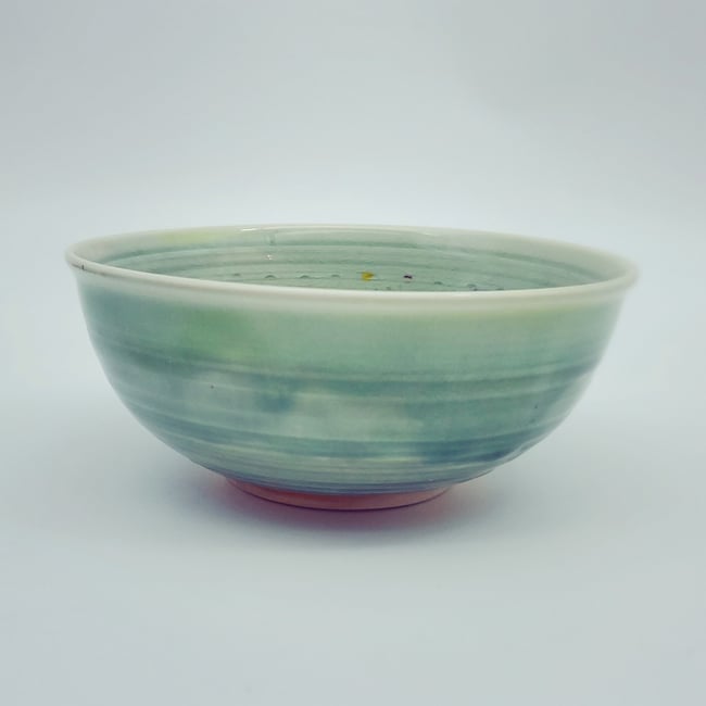 Kaleidoscope Celtic Green Porcelain Bowl