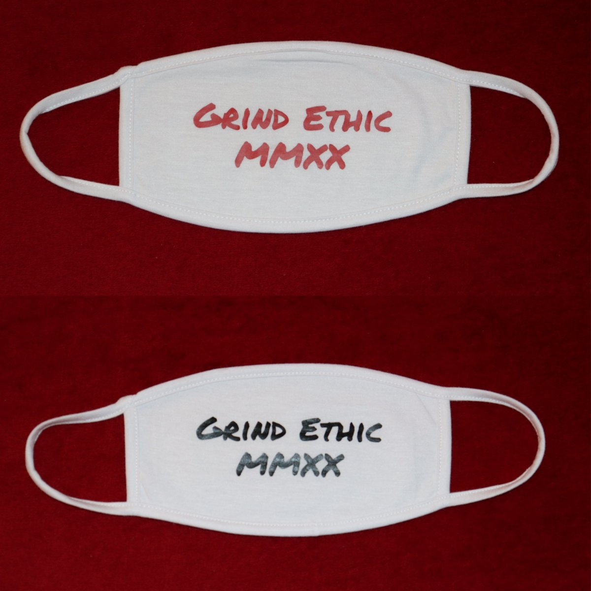 Grind Ethic MMXX White Face Mask