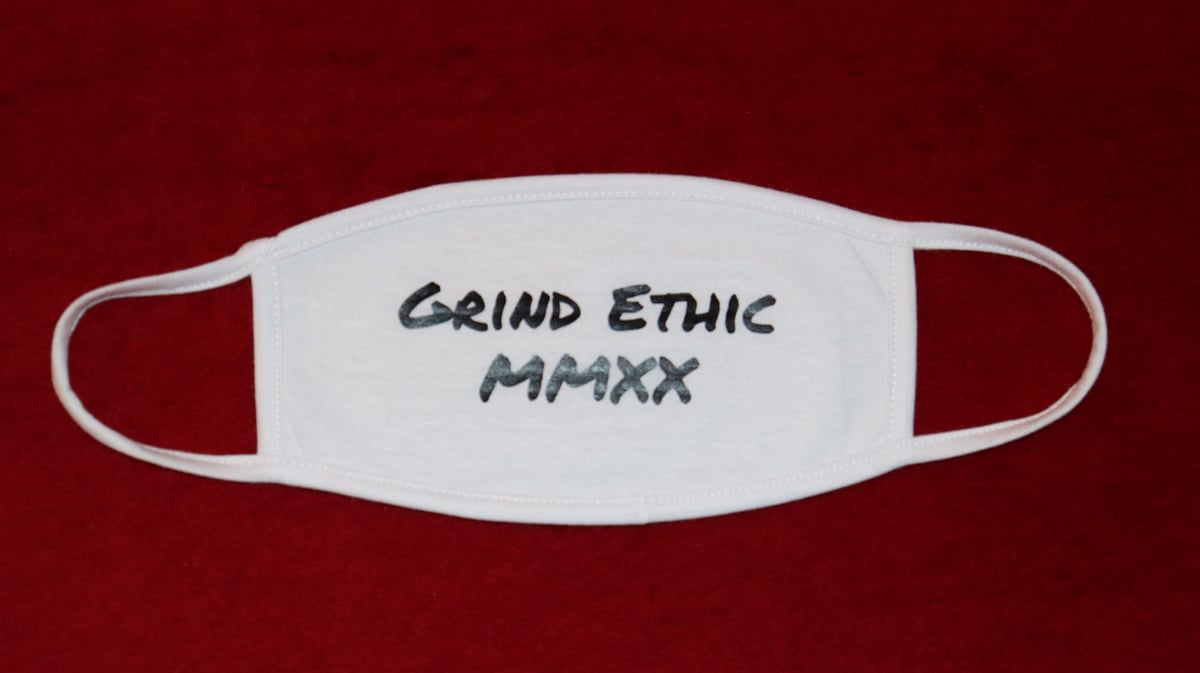 Grind Ethic MMXX White Face Mask