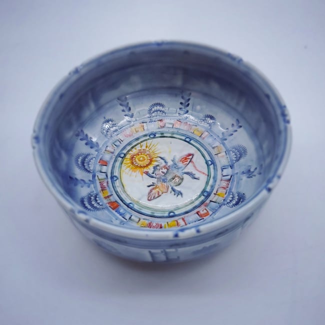 Golden Sun Scarab Dish