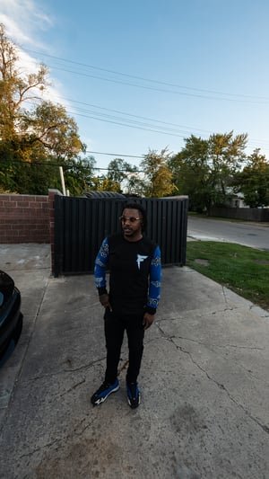 Image of Blue & Black F Long Sleeve 