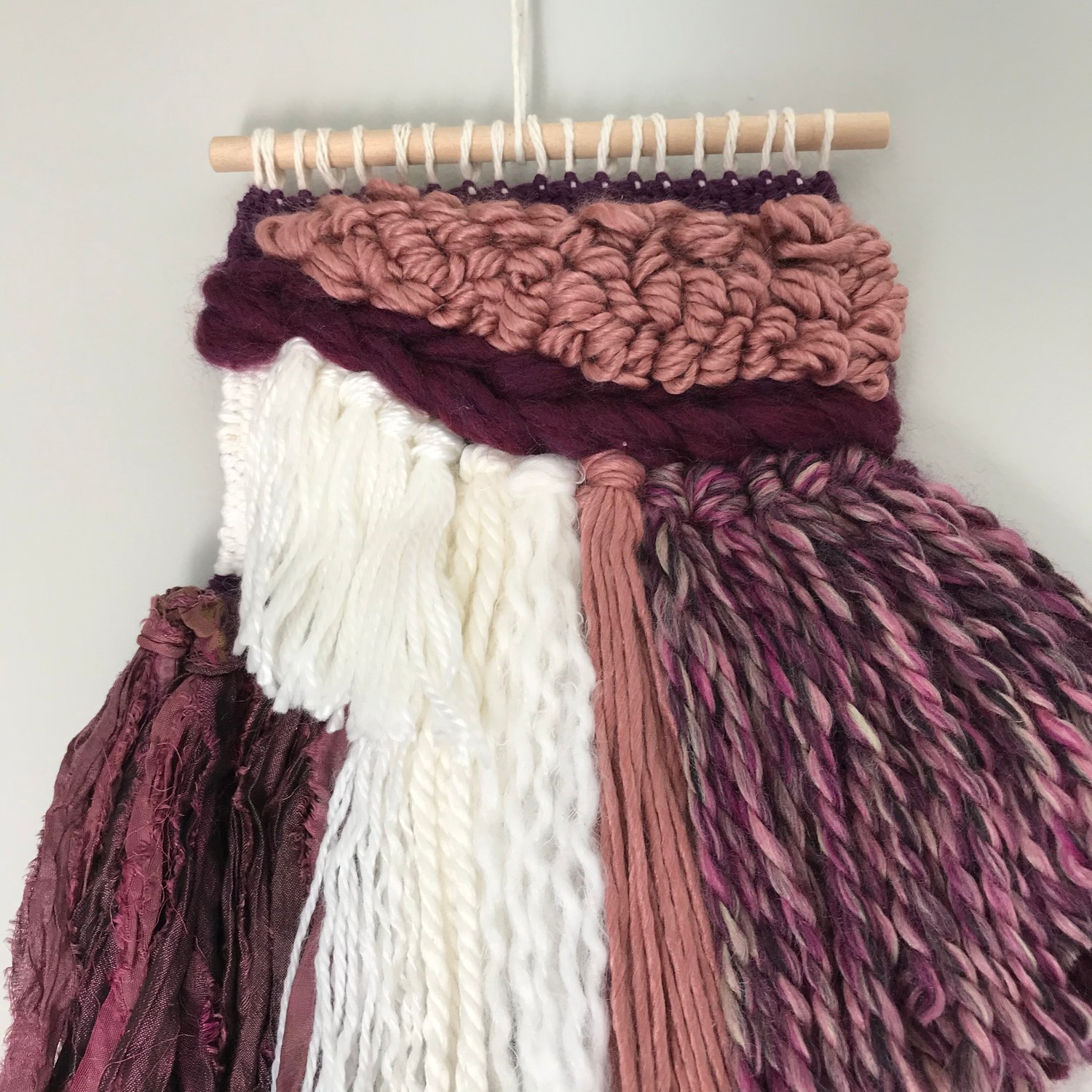 Image of *CLEARANCE* Plum and Cream Weaving