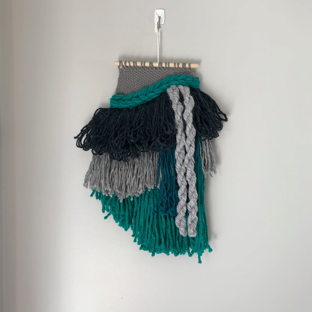 Image of *CLEARANCE* Teal and Grey Weaving 