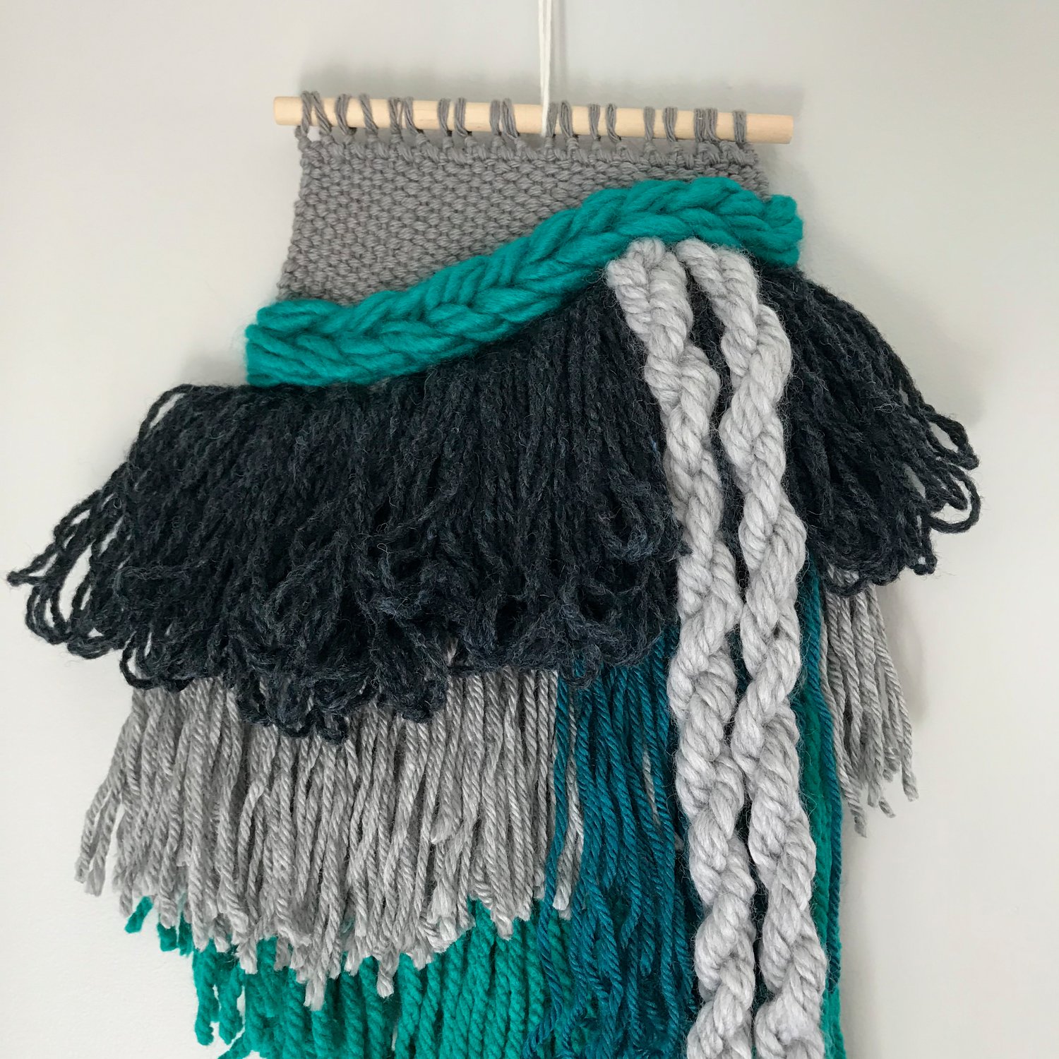 Image of *CLEARANCE* Teal and Grey Weaving 