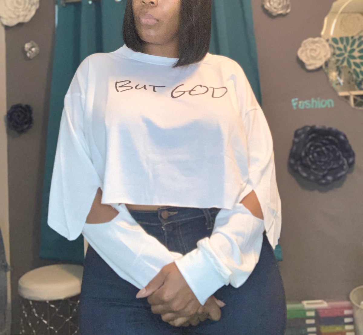 Image of But God Crop Top