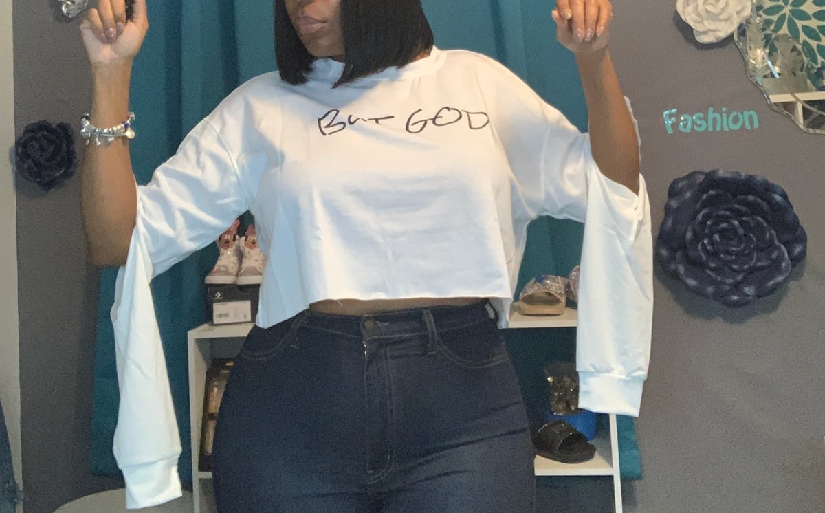 Image of But God Crop Top