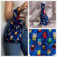 Image 1 of *CLEARANCE* Knitting / Crochet Project Bag - Superheroes