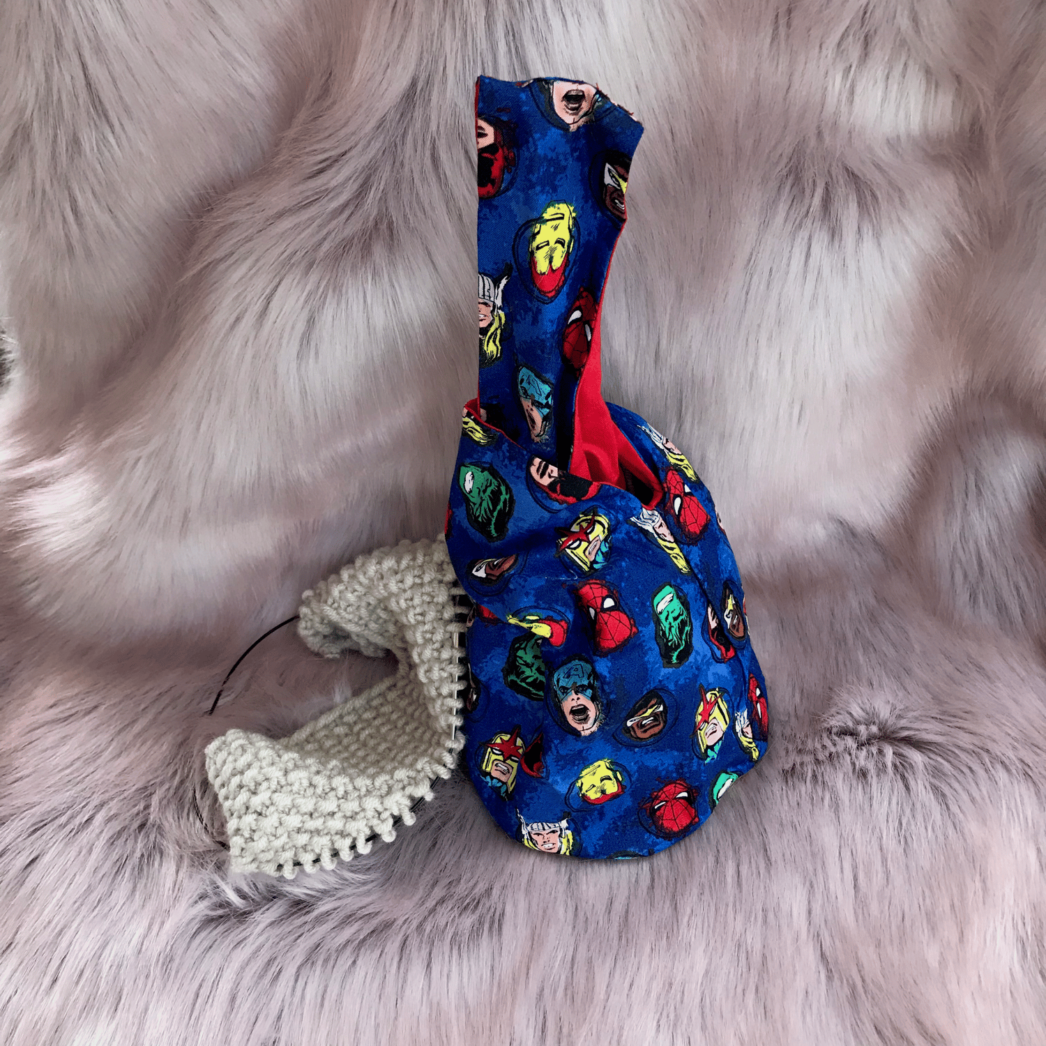 Image of *CLEARANCE* Knitting / Crochet Project Bag - Superheroes