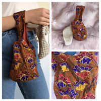 Image 1 of *CLEARANCE* Knitting / Crochet Project Bag - Flowers