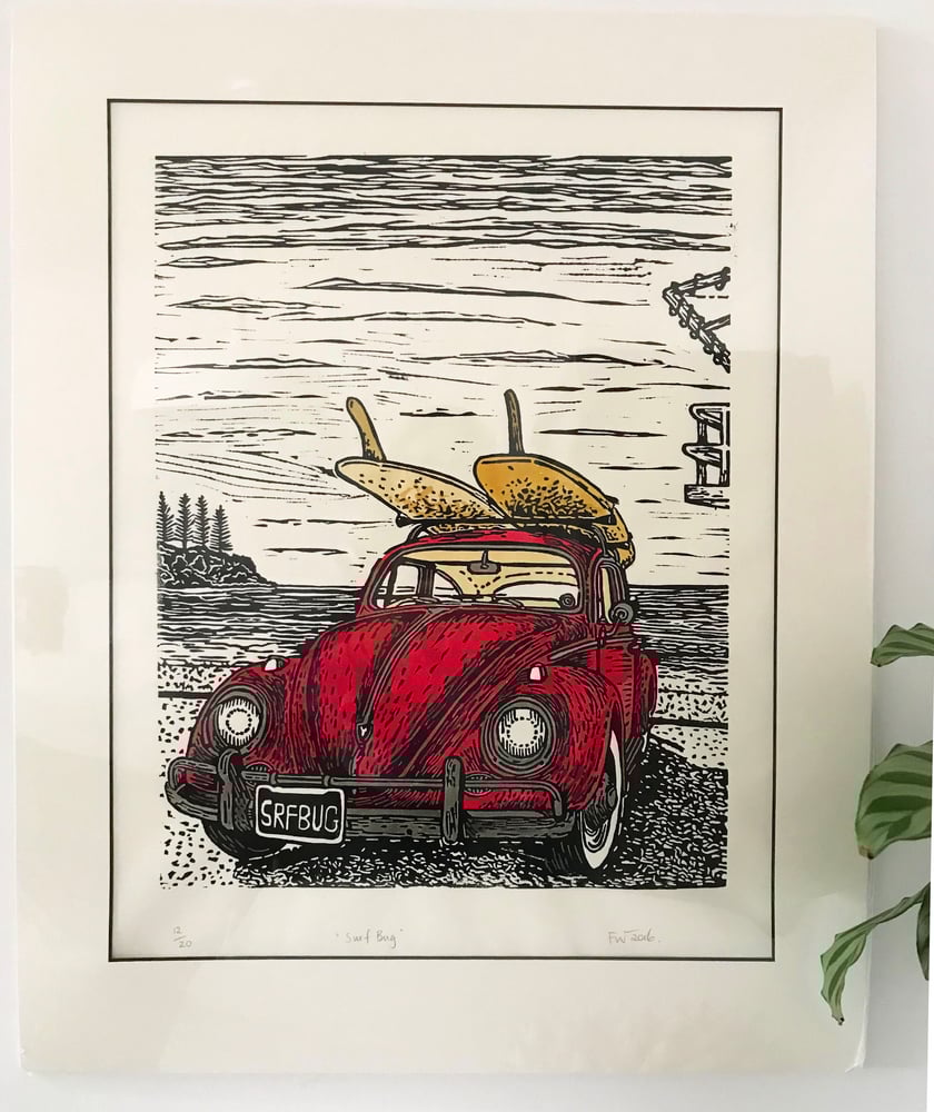 Image of "Surf Bug" 2016 - Hand coloured 