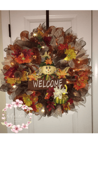 Image 2 of Deco Mesh Wreath