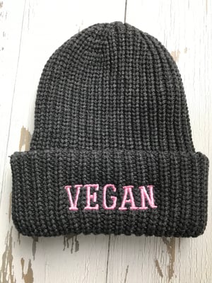 Image of Chunky knit vegan beanie 