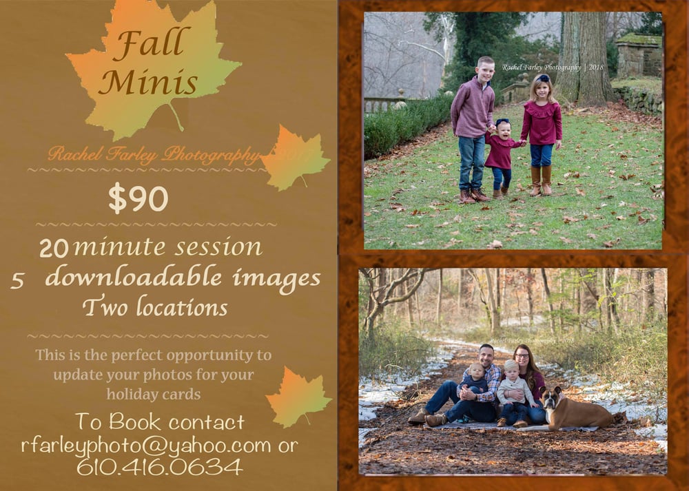 Image of Fall Minis October 17 Ridley Creek State Park